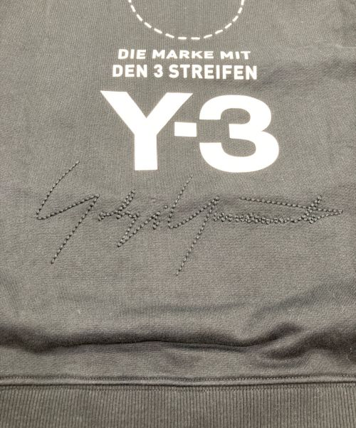 Y-3（ワイスリー）Y-3 (ワイスリー) adidas (アディダス) バックプリントスウェット ブラック サイズ:XSの古着・服飾アイテム