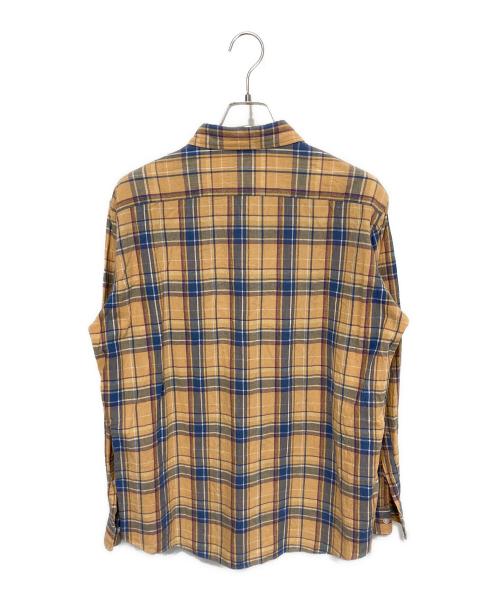 SHIPS（シップス）SHIPS (シップス)  japan quality スペック染め チェック レギュラーカラー シャツ イエロー サイズ:Lの古着・服飾アイテム