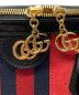 中古・古着 GUCCI (グッチ) オファディア 2way ハンド ショルダー バッグ レッド×ブラック サイズ:なし：61000円