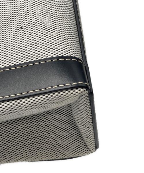 BURBERRY（バーバリー）BURBERRY (バーバリー) ホースフェリープリント キャンバス＆レザー トート ハンドバッグ グレー サイズ:なしの古着・服飾アイテム