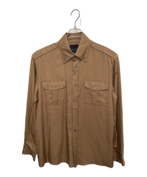ROBERTO COLLINA（ロベルトコリーナ）ROBERTO COLLINA (ロベルトコリーナ) エポーレット付きシャツ ベージュ サイズ:48の古着・服飾アイテム