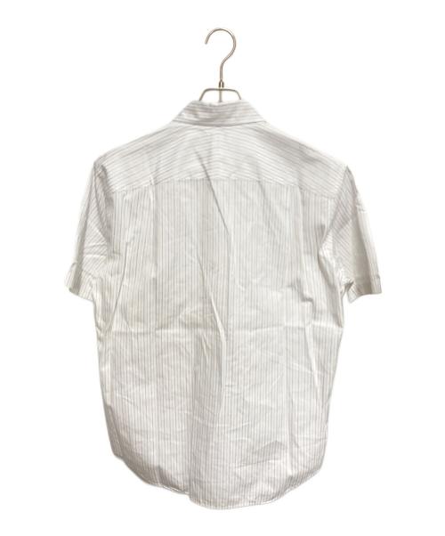 Paul Smith London（ポールスミスロンドン）Paul Smith London (ポールスミスロンドン) 半袖ストライプシャツ ホワイト サイズ:Lの古着・服飾アイテム
