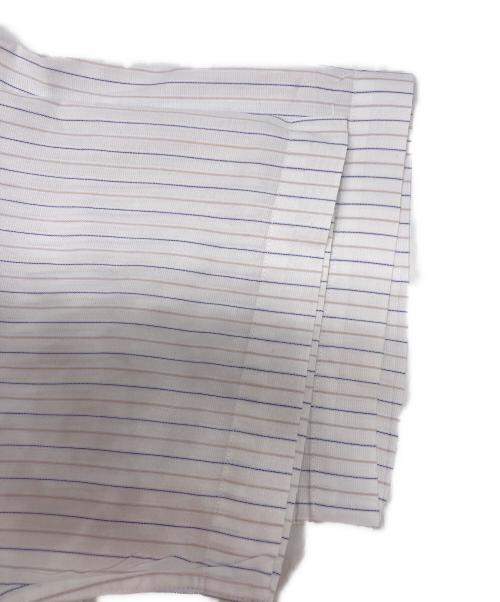 Paul Smith London（ポールスミスロンドン）Paul Smith London (ポールスミスロンドン) 半袖ストライプシャツ ホワイト サイズ:Lの古着・服飾アイテム