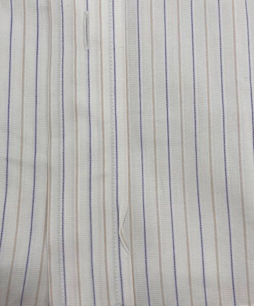 Paul Smith London（ポールスミスロンドン）Paul Smith London (ポールスミスロンドン) 半袖ストライプシャツ ホワイト サイズ:Lの古着・服飾アイテム