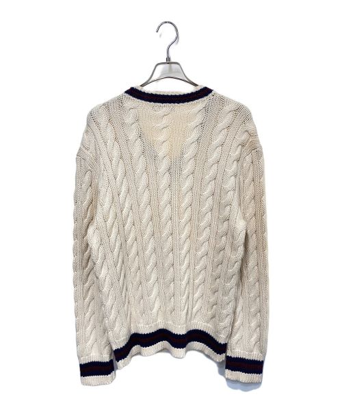POLO BY RALPH LAUREN（ポロ バイ ラルフローレン）POLO BY RALPH LAUREN (ポロ バイ ラルフローレン) チルデンニット アイボリー サイズ:Lの古着・服飾アイテム