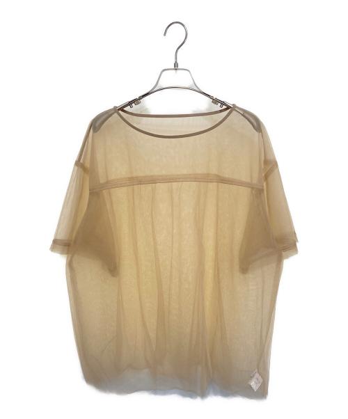 BEAUTY&YOUTH（ビューティーアンドユース）BEAUTY&YOUTH (ビューティーアンドユース) ナイロンチュールレイヤードプルオーバー ベージュ サイズ:FREEの古着・服飾アイテム