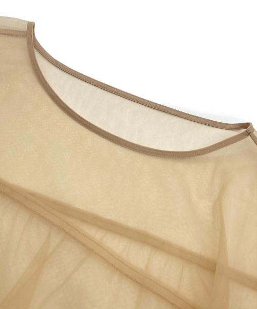 BEAUTY&YOUTH（ビューティーアンドユース）BEAUTY&YOUTH (ビューティーアンドユース) ナイロンチュールレイヤードプルオーバー ベージュ サイズ:FREEの古着・服飾アイテム