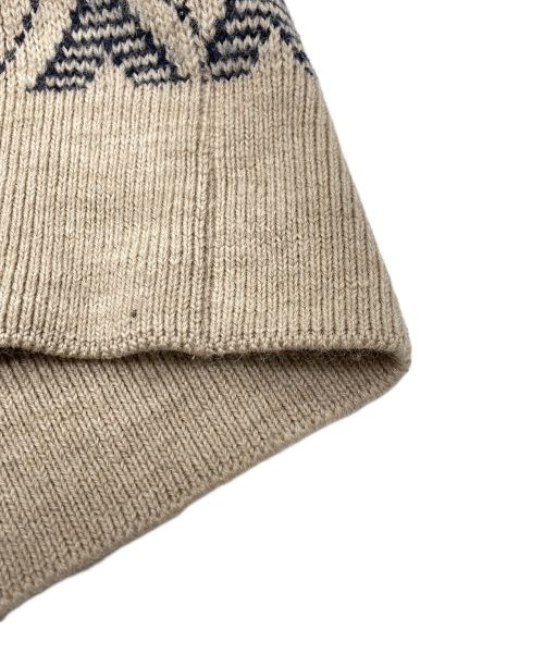 JELADO（ジェラード）JELADO (ジェラード) ショールカラーニット ベージュ サイズ:Ｍの古着・服飾アイテム