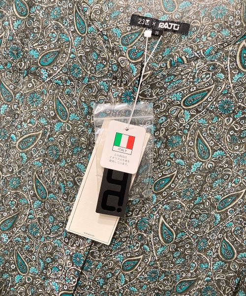 23区（ニジュウサンク）23区 (ニジュウサンク) RATTI (ラッチ) ペイズリーワンピース グリーン サイズ:Ｍ 未使用品の古着・服飾アイテム