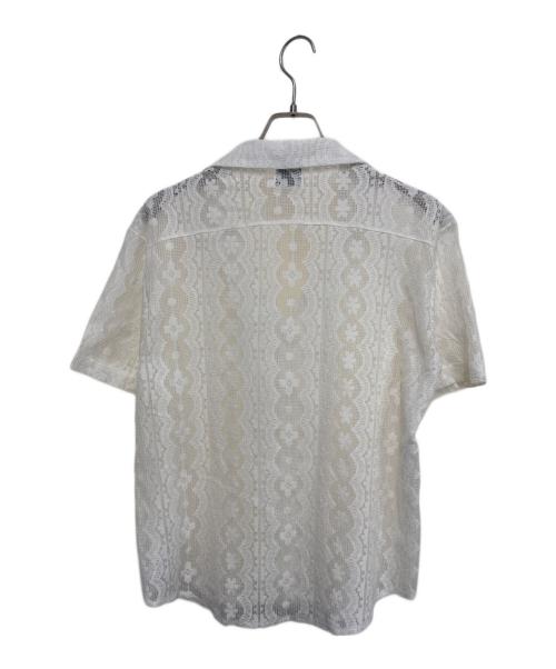NEON ELEMENTS（ネオンエレメンツ）NEON ELEMENTS (ネオンエレメンツ) レースフラワーパターンシャツ ホワイト サイズ:Ｍの古着・服飾アイテム