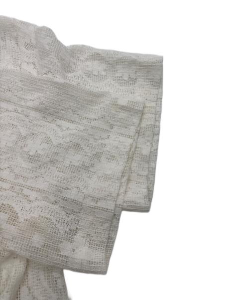 NEON ELEMENTS（ネオンエレメンツ）NEON ELEMENTS (ネオンエレメンツ) レースフラワーパターンシャツ ホワイト サイズ:Ｍの古着・服飾アイテム