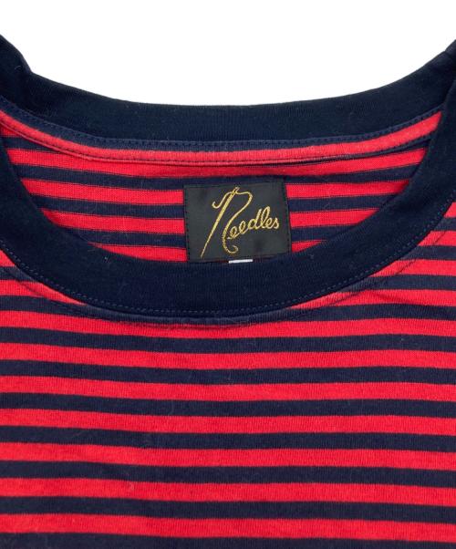 Needles（ニードルズ）Needles (ニードルズ) S/S Papillon Emb. Tee - Cotton Jersey レッド サイズ:Lの古着・服飾アイテム