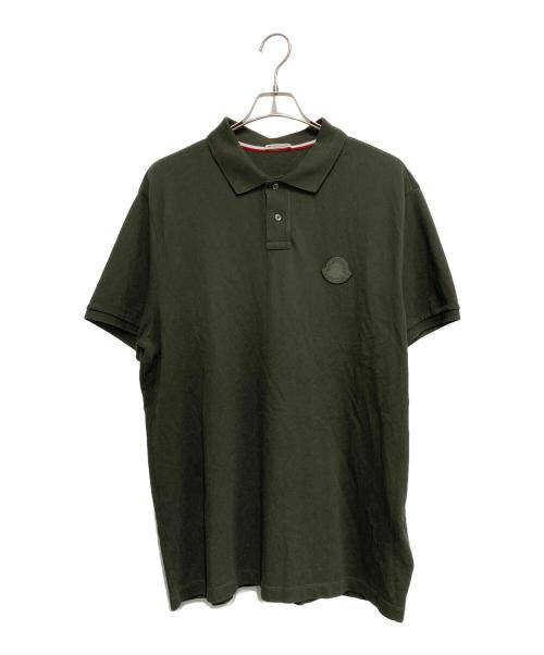MONCLER（モンクレール）MONCLER (モンクレール) コットン ポロシャツ オリーブ サイズ:3XLの古着・服飾アイテム