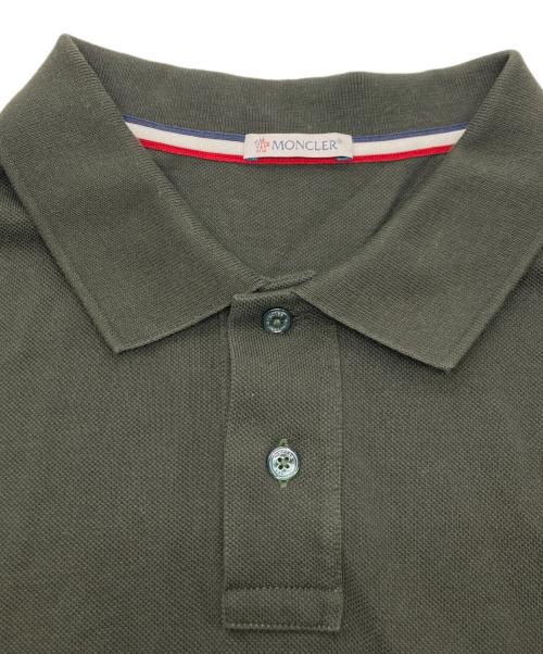MONCLER（モンクレール）MONCLER (モンクレール) コットン ポロシャツ オリーブ サイズ:3XLの古着・服飾アイテム