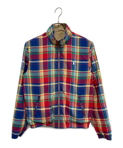 POLO RALPH LAUREN（ポロ・ラルフローレン）POLO RALPH LAUREN (ポロ・ラルフローレン) リバーシブルスイングトップ ブルー×ベージュ サイズ:XLの古着・服飾アイテム