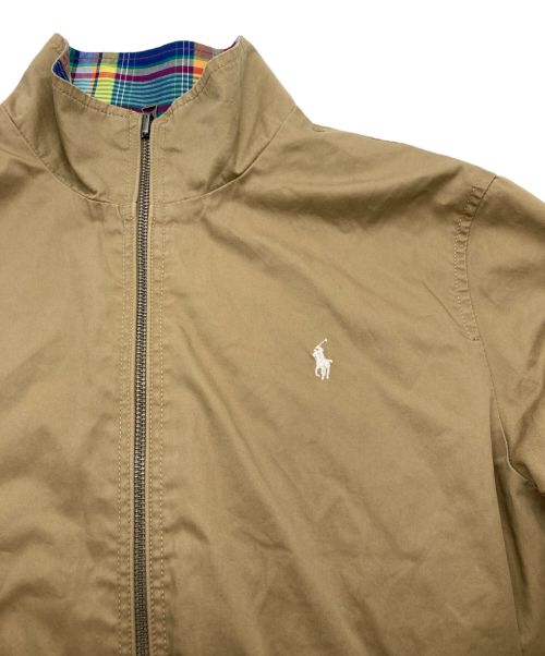 POLO RALPH LAUREN（ポロ・ラルフローレン）POLO RALPH LAUREN (ポロ・ラルフローレン) リバーシブルスイングトップ ブルー×ベージュ サイズ:XLの古着・服飾アイテム