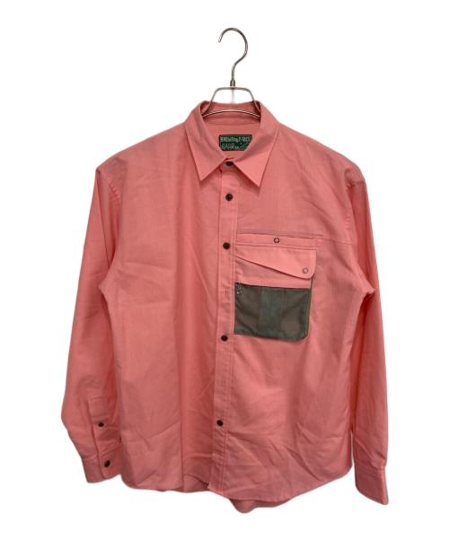 BROWN by 2-tacs（ブラウンバイツータックス）BROWN by 2-tacs (ブラウンバイツータックス) OUTER SHIRTS & B.D. ピンク サイズ:Mの古着・服飾アイテム
