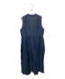 mizuiro-ind (ミズイロインド) リネンVネックワンピース ネイビー サイズ:FREE：4000円