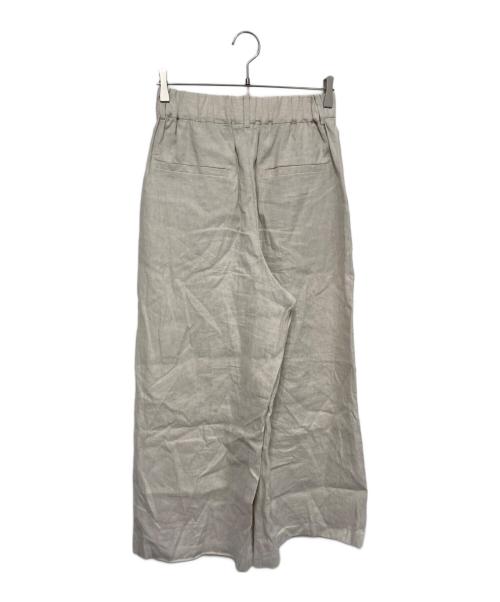 1er Arrondissement（プルミエ アロンディスモン）1er Arrondissement (プルミエ アロンディスモン) リネンコットンベルテッドパンツ ホワイト サイズ:38の古着・服飾アイテム