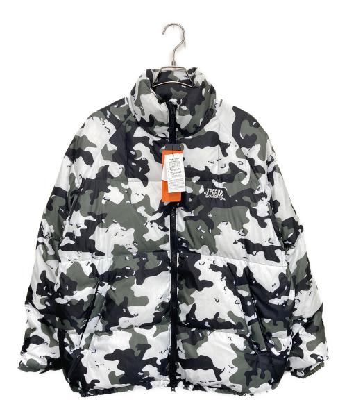 TIGHTBOOTH PRODUCTION（タイトブースプロダクション）TIGHTBOOTH PRODUCTION (タイトブースプロダクション) URBAN CAMO DOWN JKT/アーバンカモ ダウン ジャケット ホワイト×カーキ サイズ:Lの古着・服飾アイテム
