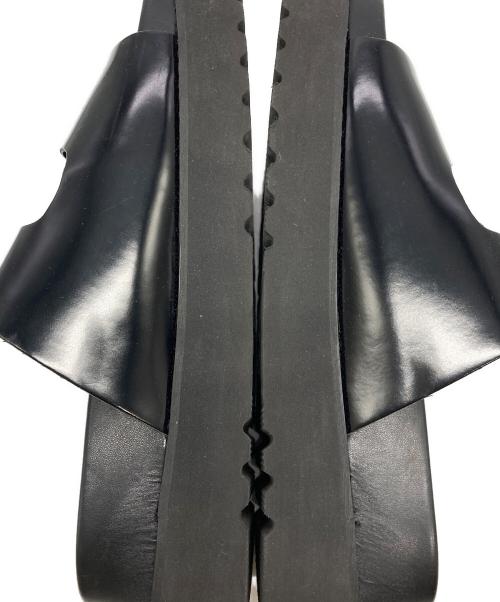 nano・universe（ナノ・ユニバース）nano・universe (ナノ・ユニバース) ベルテッドサンダル ブラック サイズ:37の古着・服飾アイテム