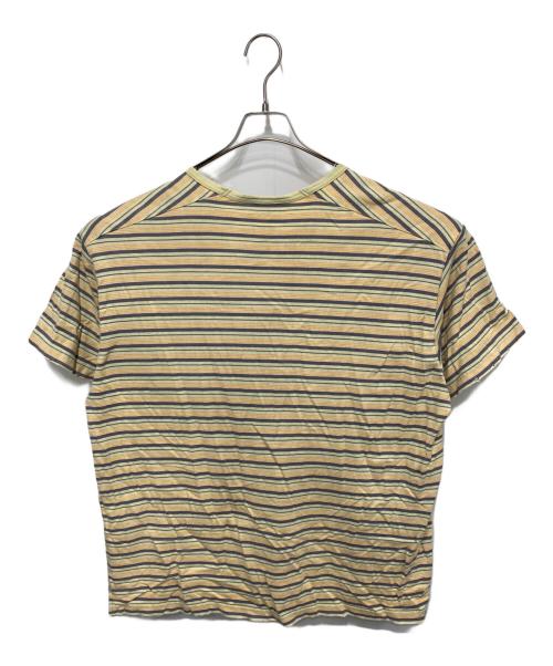 ANCELLM（アンセルム）ANCELLM (アンセルム) WISM (ウィズム) Damage Border Tee　ダメージ　ボーダー Tシャツ ベージュ サイズ:1の古着・服飾アイテム