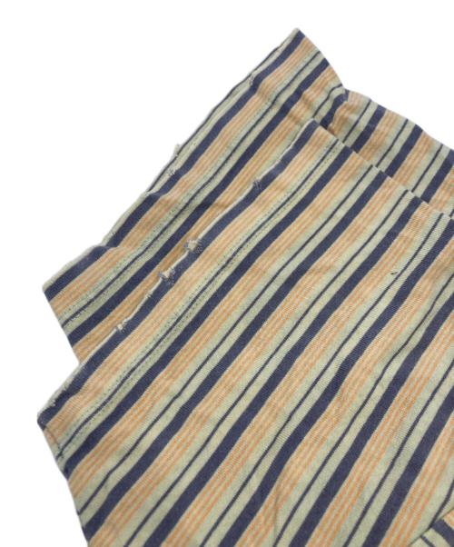 ANCELLM（アンセルム）ANCELLM (アンセルム) WISM (ウィズム) Damage Border Tee　ダメージ　ボーダー Tシャツ ベージュ サイズ:1の古着・服飾アイテム