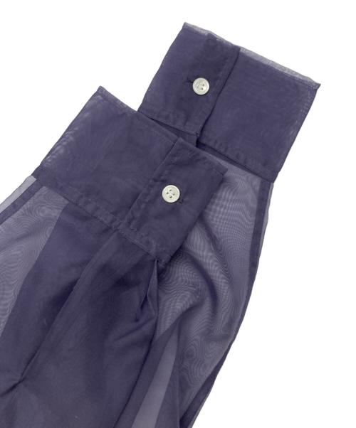 FRAY ID（フレイ アイディー）FRAY ID (フレイ アイディー) ニットコルセットレイヤードシャツ ネイビー サイズ:FREEの古着・服飾アイテム