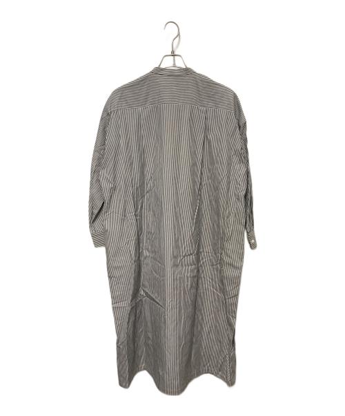 Midi-Umi（ミディウミ）Midi-Umi (ミディウミ) ストライプシャツワンピース ネイビー×ホワイト サイズ:FREEの古着・服飾アイテム