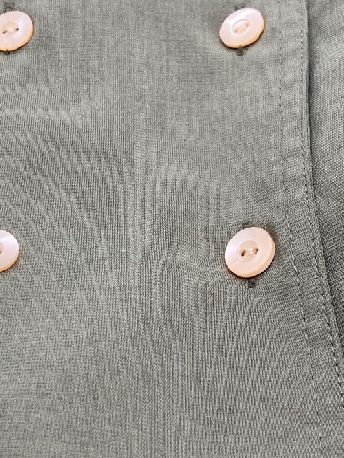 HeRIN.CYE（ヘリンドットサイ）HeRIN.CYE (ヘリンドットサイ) Cup shoulder jump suits グリーン サイズ:36の古着・服飾アイテム