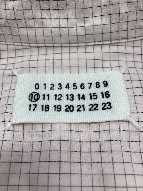 Martin Margiela 10（マルタン・マルジェラ 10）Martin Margiela 10 (マルタン・マルジェラ 10) チェックシャツ ピンク サイズ:2の古着・服飾アイテム