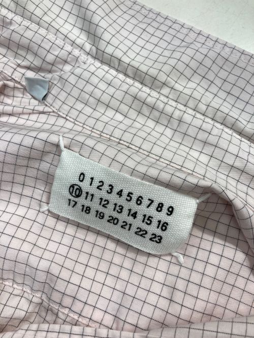 Martin Margiela 10（マルタン・マルジェラ 10）Martin Margiela 10 (マルタン・マルジェラ 10) チェックシャツ ピンク サイズ:2の古着・服飾アイテム
