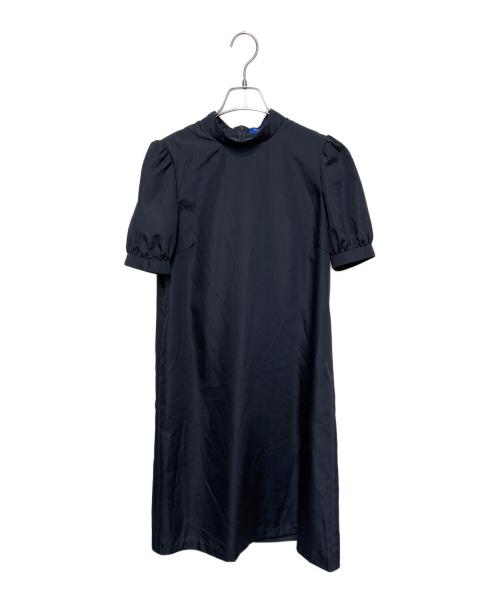 BLUE LABEL CRESTBRIDGE（ブルーレーベルクレストブリッジ）BLUE LABEL CRESTBRIDGE (ブルーレーベルクレストブリッジ) コットンライクスパンローンシャーリングドレス ネイビー サイズ:36の古着・服飾アイテム