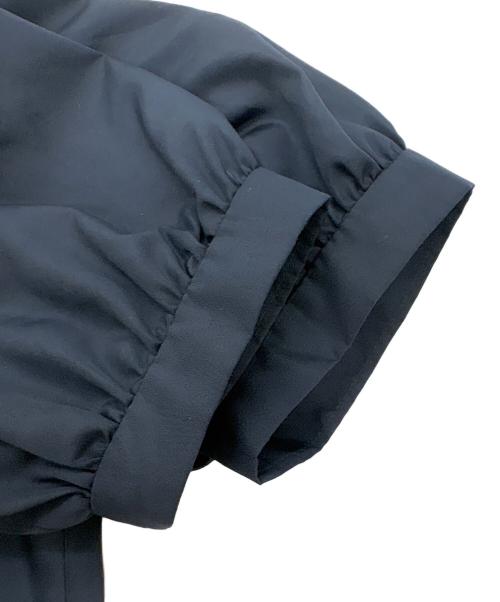 BLUE LABEL CRESTBRIDGE（ブルーレーベルクレストブリッジ）BLUE LABEL CRESTBRIDGE (ブルーレーベルクレストブリッジ) コットンライクスパンローンシャーリングドレス ネイビー サイズ:36の古着・服飾アイテム