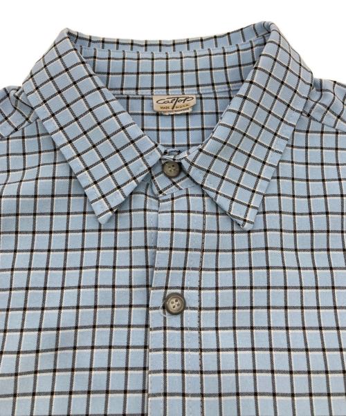 CalTop（キャルトップ）CalTop (キャルトップ) チェックシャツ ブルー サイズ:FREEの古着・服飾アイテム