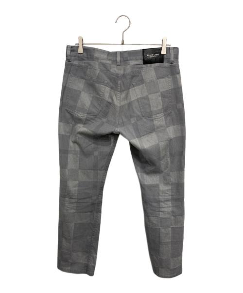 BLACK LABEL CRESTBRIDGE（ブラックレーベル クレストブリッジ）BLACK LABEL CRESTBRIDGE (ブラックレーベル クレストブリッジ) チェック柄テーパードパンツ グレー サイズ:Lの古着・服飾アイテム