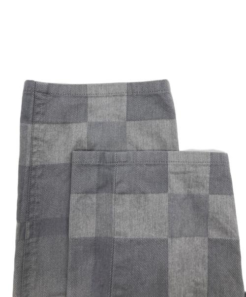 BLACK LABEL CRESTBRIDGE（ブラックレーベル クレストブリッジ）BLACK LABEL CRESTBRIDGE (ブラックレーベル クレストブリッジ) チェック柄テーパードパンツ グレー サイズ:Lの古着・服飾アイテム
