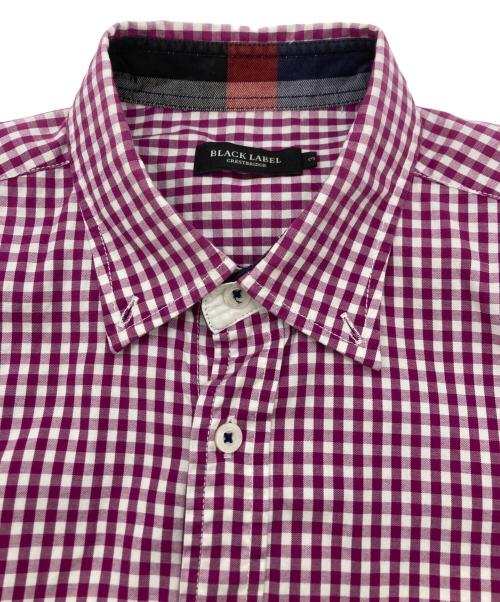 BLACK LABEL CRESTBRIDGE（ブラックレーベル クレストブリッジ）BLACK LABEL CRESTBRIDGE (ブラックレーベル クレストブリッジ) ボタンダウンシャツ パープル サイズ:3の古着・服飾アイテム