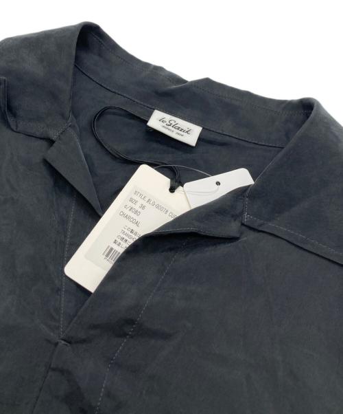 LE GLAZIK（ル グラジック）LE GLAZIK (ル グラジック) オープンカラー半袖ワンピース グレー サイズ:Ｓの古着・服飾アイテム