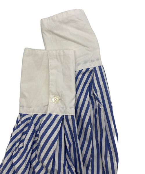 foufou（フーフー）foufou (フーフー) STAND COLLAR CLERIC SHIRT ONE PIECE ブルー サイズ:1の古着・服飾アイテム