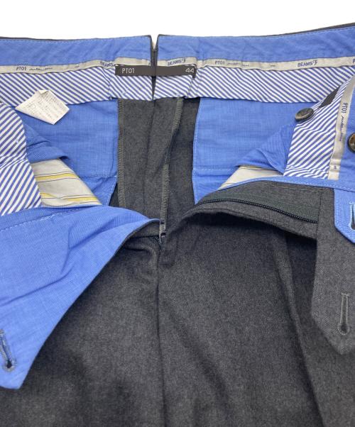 PT01（ピーティーゼロウーノ）PT01 (ピーティーゼロ) BEAMS F (ビームスエフ) スラックス グレー サイズ:44の古着・服飾アイテム