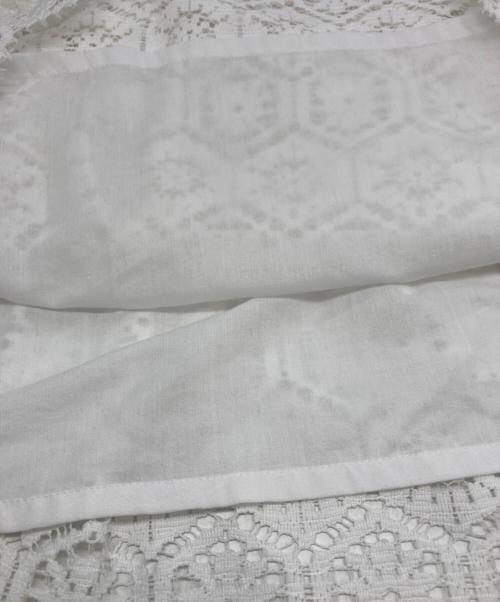 SLOBE IENA（スローブ イエナ）SLOBE IENA (スローブ イエナ) habi レースティアードブラウス ホワイト サイズ:FREEの古着・服飾アイテム