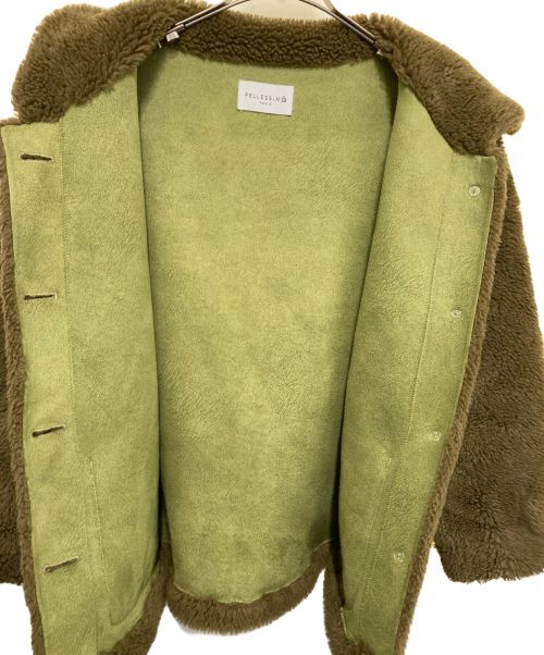 PELLESSIMO（ペレッシモ）PELLESSIMO (ペレッシモ) ボアジャケット オリーブ サイズ:Ⅿの古着・服飾アイテム