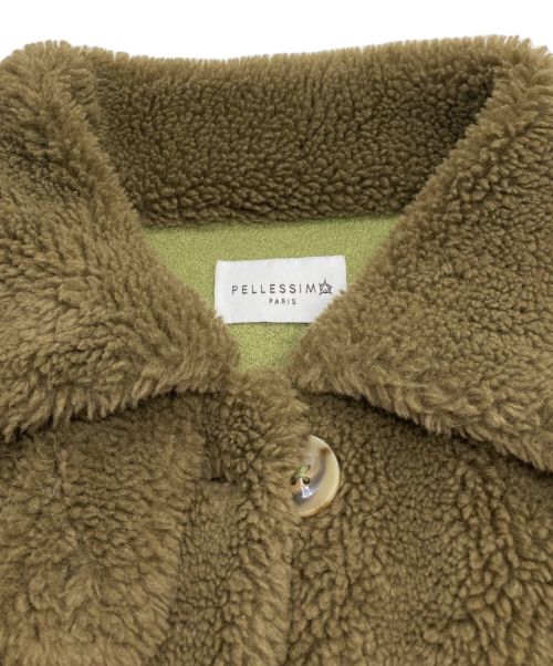 PELLESSIMO（ペレッシモ）PELLESSIMO (ペレッシモ) ボアジャケット オリーブ サイズ:Ⅿの古着・服飾アイテム