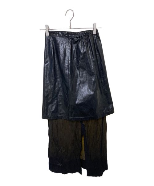 ELENDEEK（エレンディーク）ELENDEEK (エレンディーク) SHEER LAYERED METALLIC SK ブラック サイズ:1の古着・服飾アイテム