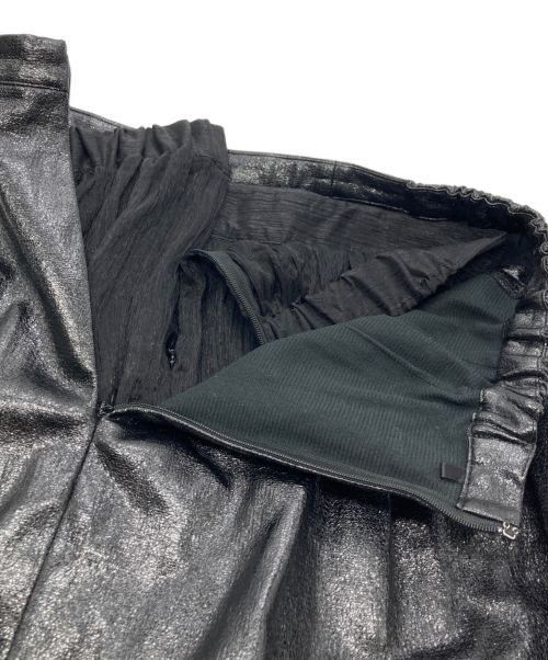 ELENDEEK（エレンディーク）ELENDEEK (エレンディーク) SHEER LAYERED METALLIC SK ブラック サイズ:1の古着・服飾アイテム