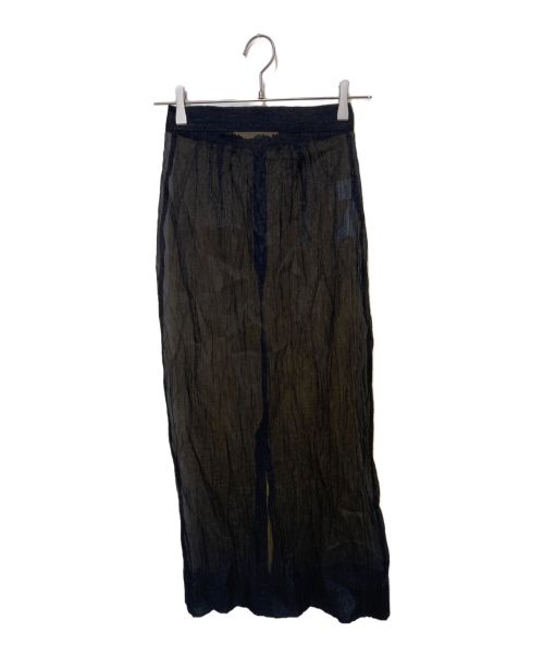 ELENDEEK（エレンディーク）ELENDEEK (エレンディーク) SHEER LAYERED METALLIC SK ブラック サイズ:1の古着・服飾アイテム