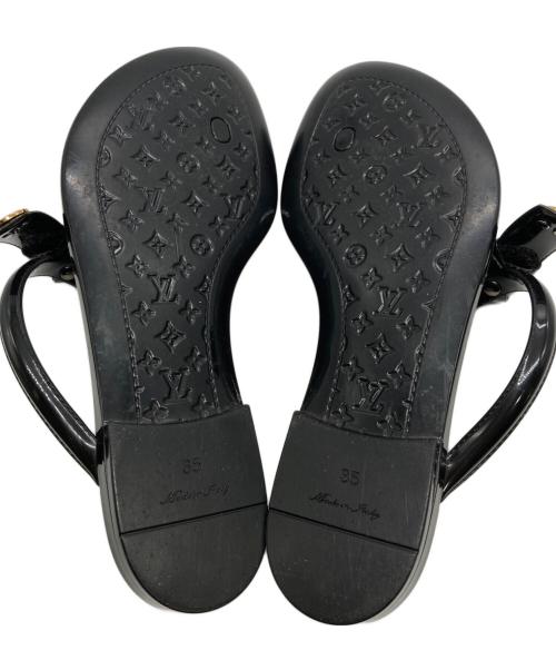 LOUIS VUITTON（ルイ ヴィトン）LOUIS VUITTON (ルイ ヴィトン) シースターラインラバーサンダル ブラック サイズ:35の古着・服飾アイテム