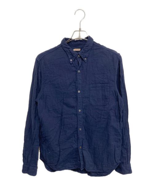 KAPITAL（キャピタル）KAPITAL (キャピタル) ガーゼシャツ ネイビー サイズ:Lの古着・服飾アイテム