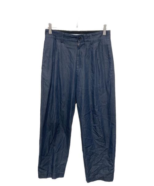 EEL（イール）EEL (イール) CTパンツ/ワンタック ワイドパンツ ネイビー サイズ:Ｓの古着・服飾アイテム